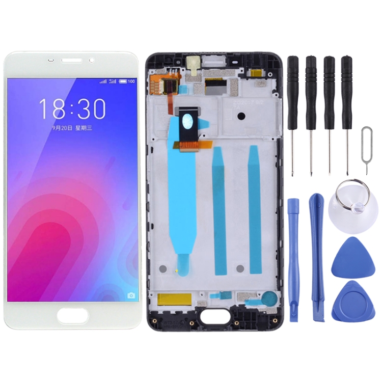 

LCD Screen and Digitizer Full Assembly with Frame for Meizu M6 M711H M711Q(White)