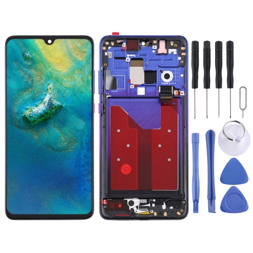 

Original OLED LCD Screen for Huawei Mate 20 Digitizer Full Assembly with Frame(Blue)