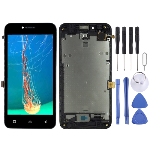 

LCD Screen and Digitizer Full Assembly with Frame for Lenovo Vibe B A2016 A2016a40 A2016b30 (Black)