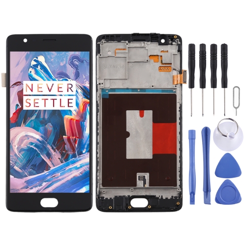 TFT Material LCD Screen and Digitizer Full Assembly with Frame for OnePlus 3 3T A3000 A3010 Premium Quality Color : White 