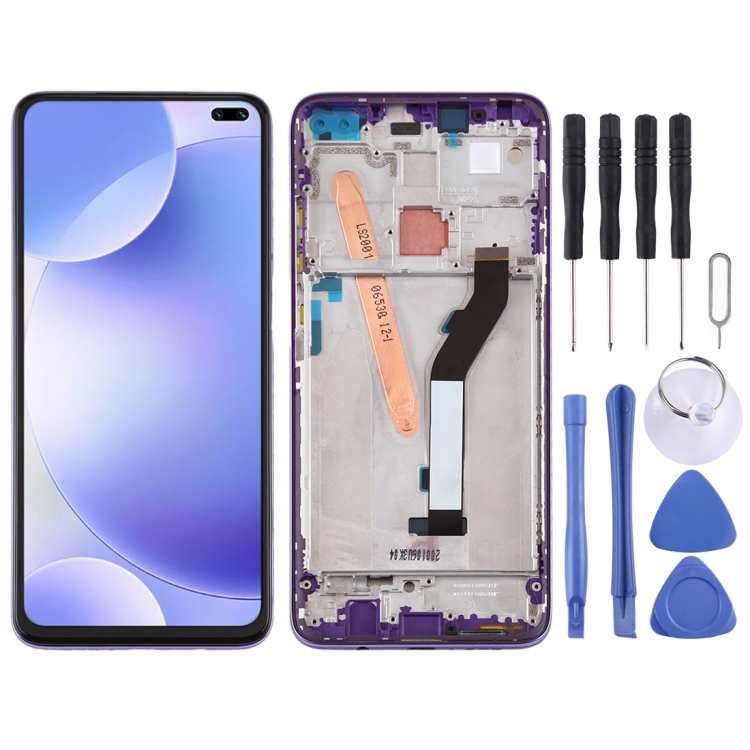 

Original LCD Screen for Xiaomi Redmi K30 5G Digitizer Full Assembly with Frame(Purple)