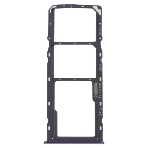 

SIM Card Tray + SIM Card Tray + Micro SD Card Tray for OPPO Realme 5 (Purple)