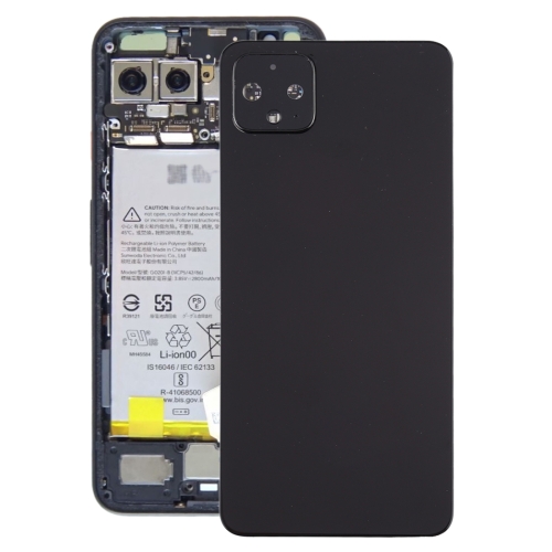 

Battery Back Cover with Camera Lens Cover for Google Pixel 4(Black)