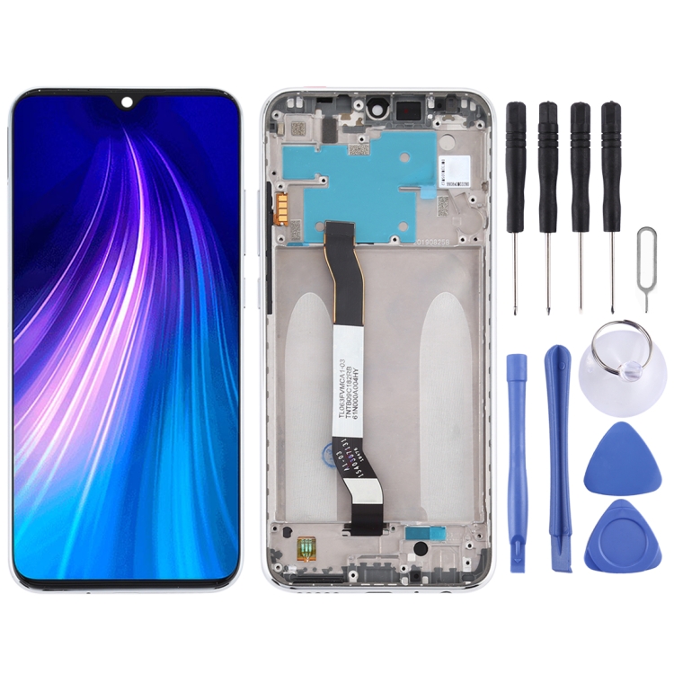 

LCD Screen and Digitizer Full Assembly with Frame for Xiaomi Redmi Note 8(Silver)