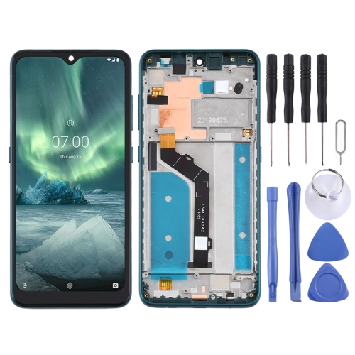 

TFT LCD Screen for Nokia 7.2 TA-1196 Digitizer Full Assembly with Frame (Green)