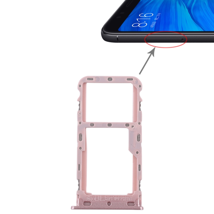 SIM Card Tray Micro SD Card Tray for Xiaomi Redmi 5(Rose Gold)