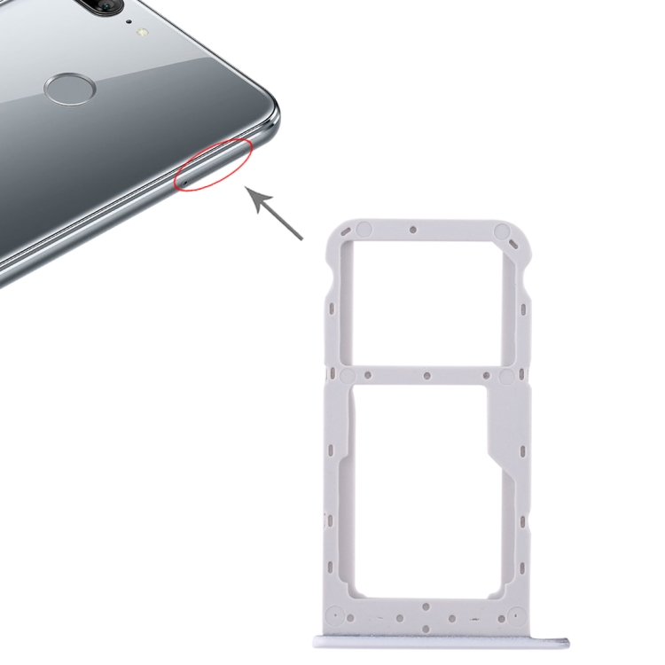 

SIM Card Tray + SIM Card Tray / Micro SD Card for Huawei Honor 9 Lite(White)