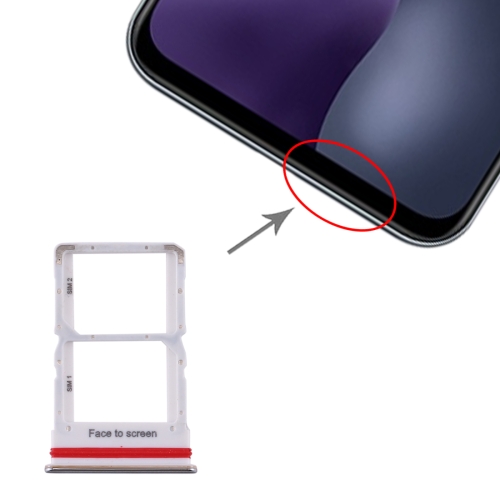 

SIM Card Tray + SIM Card Tray for Xiaomi Mi 10 Lite 5G (Silver)