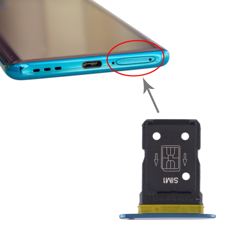 

SIM Card Tray for OPPO Find X2 (Blue)