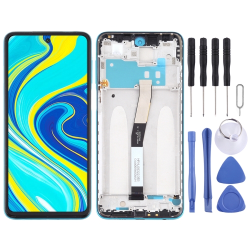 LCD Screen and Digitizer Full Assembly with Frame for Xiaomi Redmi Note 9S / Redmi Note 9 Pro Max / Redmi Note 9 Pro (India) / Redmi Note 9 Pro / Note 10 Lite(Blue)