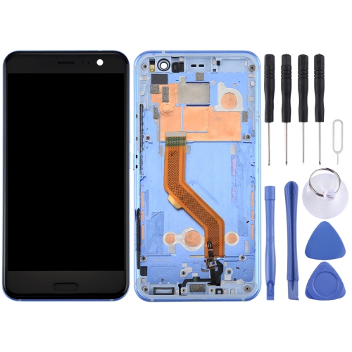 

LCD Screen and Digitizer Full Assembly with Frame for HTC U11(Blue)