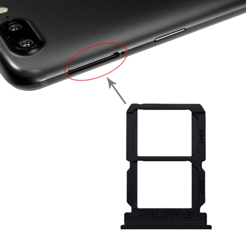

For OnePlus 5T A5010 SIM Card Tray + SIM Card Tray (Black)