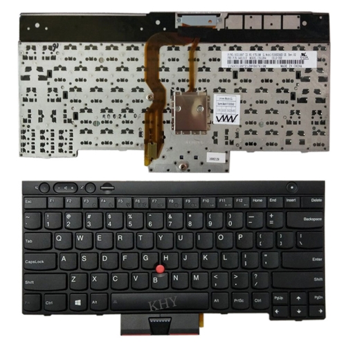 04X1277 Teclado 04X1315 T430i 04X1201 T430S 0C01997 T430 Replace Laptop Keyboard US Version English Laptop Keyboard with Pointing Sticks for Lenovo IBM Thinkpad L430 