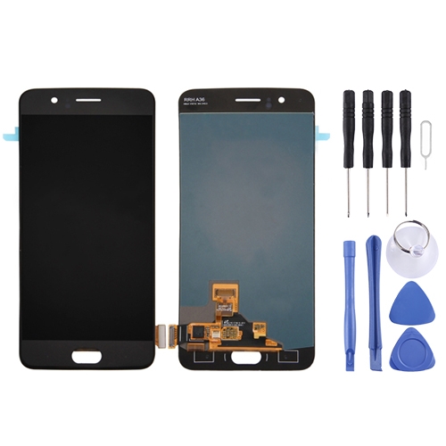 Color : Black Digital Mobile Phone Replacement LCD Screen Touch Screen for OnePlus 5 LCD Screen and Digitizer Full Assembly with Frame Black 