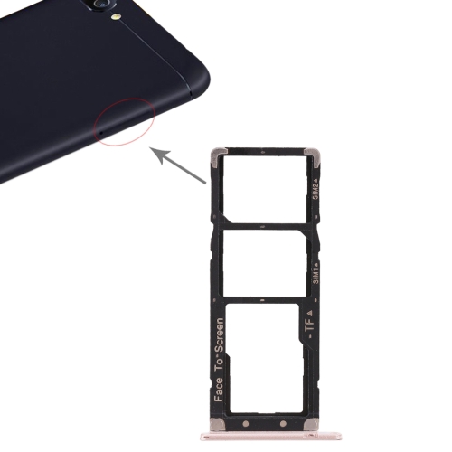 

2 SIM Card Tray + Micro SD Card Tray for Asus ZenFone 4 Max ZC520KL(Gold)