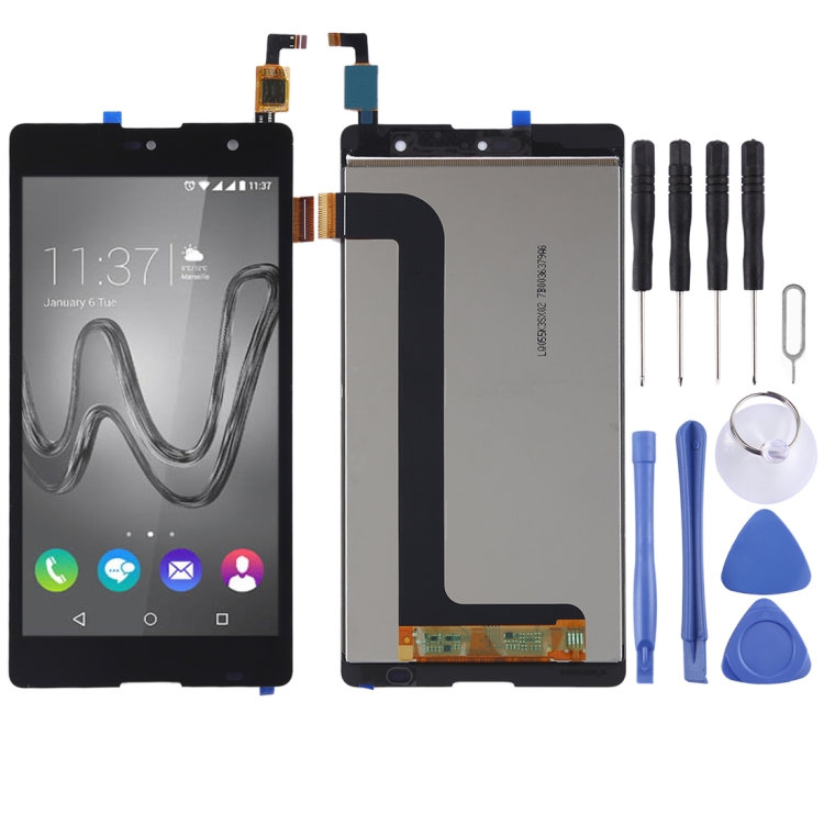 Display + Touch Screen Originale Wiko Robby &ndash; Nero, Ricambio Vetro, Nuovo