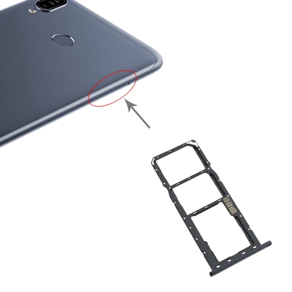 Plateau Pour Cartes SIM Et MicroSD - Compatible Asus Zenfone Max Pro (M1) - Support Nano SIM + SIM 2 + MicroSD