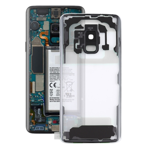 

For Samsung Galaxy S9 G960F G960F/DS G960U G960W G9600 Transparent Battery Back Cover with Camera Lens Cover (Transparent)