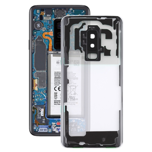 

For Samsung Galaxy S9+ / G965F G965F/DS G965U G965W G9650 Transparent Battery Back Cover with Camera Lens Cover (Transparent)