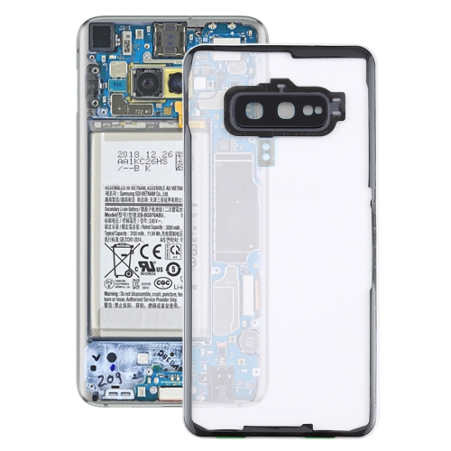 

For Samsung Galaxy S10e / G970F/DS G970U G970W SM-G9700 Transparent Battery Back Cover with Camera Lens Cover (Transparent)