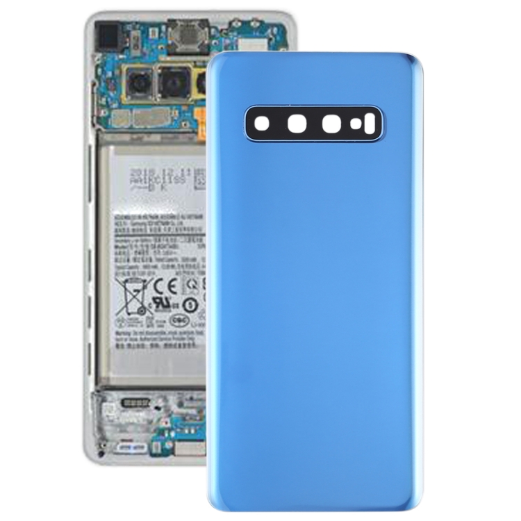 

For Galaxy S10 Battery Back Cover with Camera Lens (Blue)