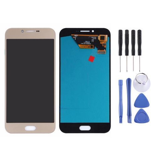 

LCD Screen and Digitizer Full Assembly (OLED Material) for Galaxy A8 (2016), A810F/DS, A810YZ(Gold)
