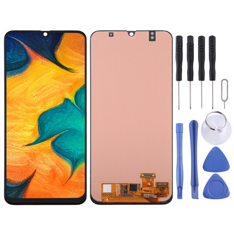 

LCD Screen and Digitizer Full Assembly for Galaxy A30(Black)