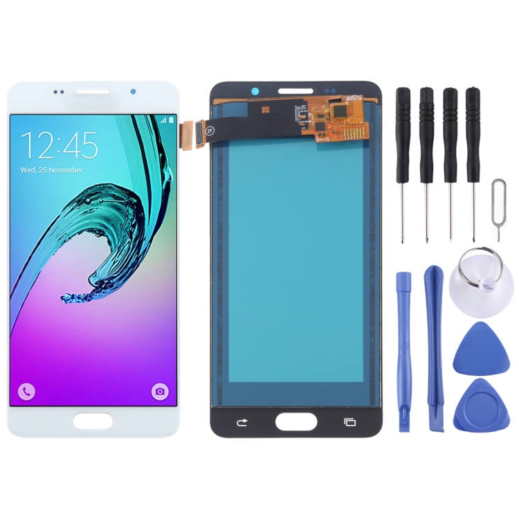 

LCD Screen and Digitizer Full Assembly (TFT Material) for Galaxy A5 (2016) / A510(White)