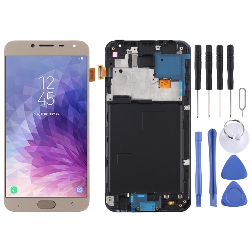 

TFT LCD Screen for Galaxy J4 J400F/DS Digitizer Full Assembly with Frame (Gold)