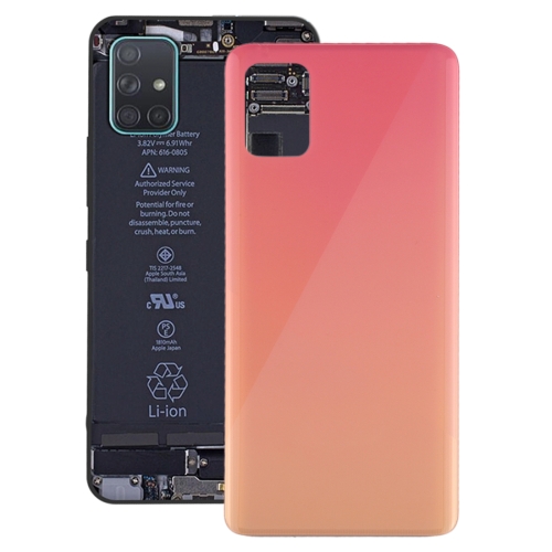 For Galaxy A51 Original Battery Back Cover (Pink) amg type auto carbon fiber seat back cover for mercedes benz w205 a45 c63 e63