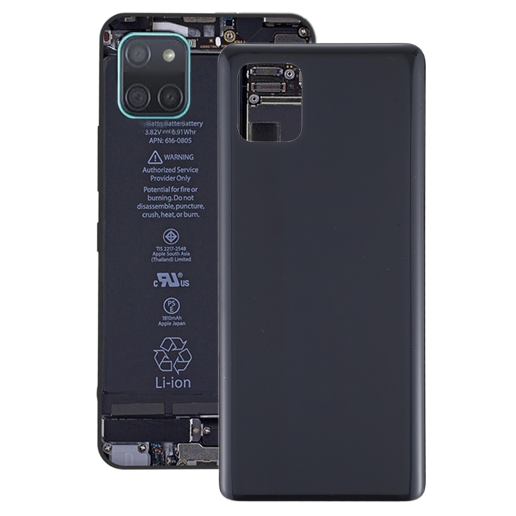 

For Samsung Galaxy Note10 Lite Battery Back Cover (Black)