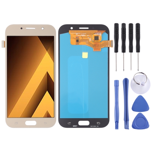 

OLED LCD Screen for Galaxy A7 (2017), A720F, A720F/DS with Digitizer Full Assembly (Gold)