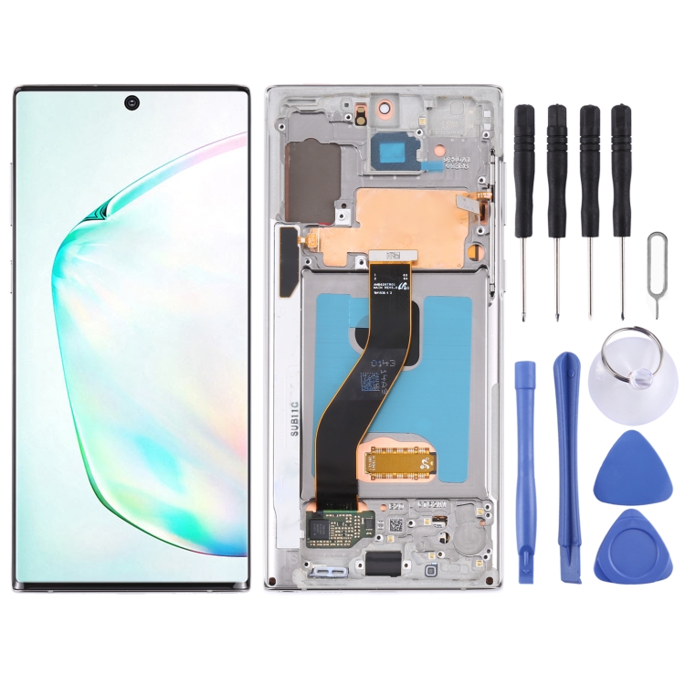 

Original LCD Screen for Samsung Galaxy Note10 4G/Note10 5G SM-N971/N970 Digitizer Full Assembly With Frame (Grey)