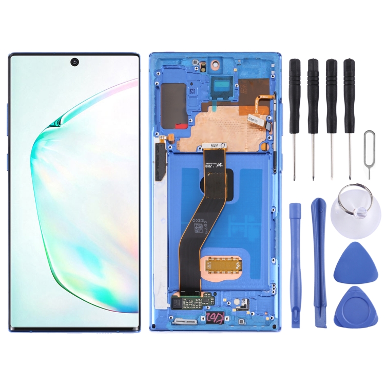 

Original LCD Screen for Samsung Galaxy Note10+ 4G/Note10+ 5G SM-N976/N975 Digitizer Full Assembly With Frame (Dark Blue)