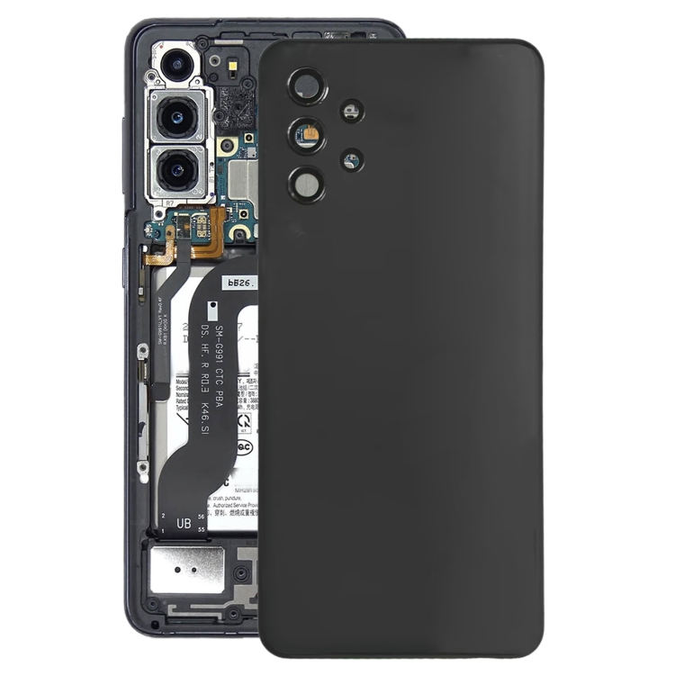 

For Samsung Galaxy A32 5G Battery Back Cover with Camera Lens Cover(Black)