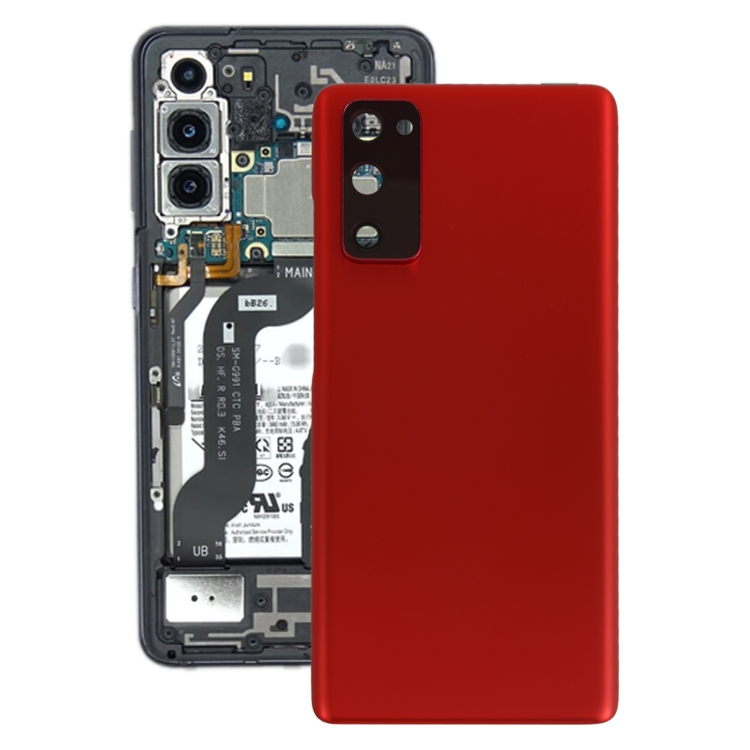 

Battery Back Cover with Camera Lens Cover for Samsung Galaxy S20 FE(Red)