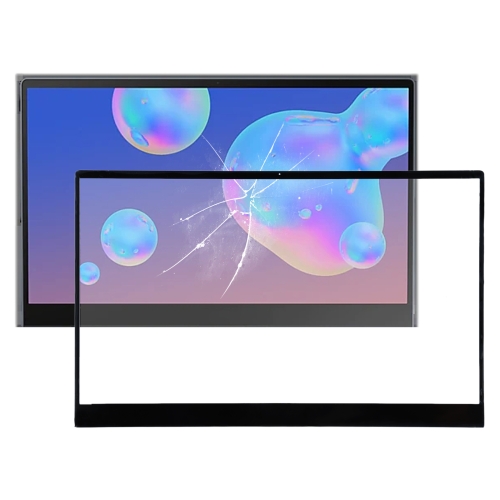 

For Samsung Galaxy Book S SM-W767 Front Screen Outer Glass Lens (Black)