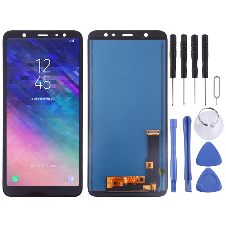 

TFT LCD Screen for Galaxy A6+ (2018) With Digitizer Full Assembly (Black)