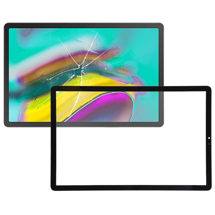 

Front Screen Outer Glass Lens with OCA Optically Clear Adhesive for Samsung Galaxy Tab S5e SM-T720 / SM-T725 (Black)