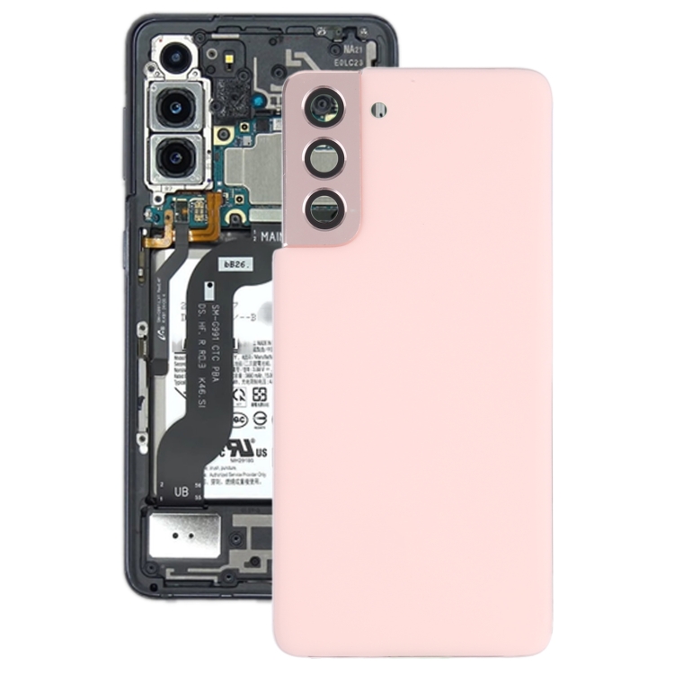 

Battery Back Cover with Camera Lens Cover for Samsung Galaxy S21 5G(Pink)