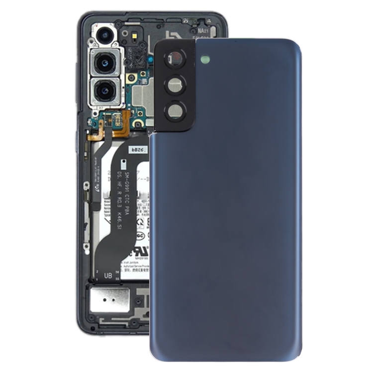 

For Samsung Galaxy S21+ 5G Battery Back Cover with Camera Lens Cover (Blue)