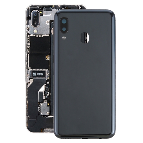 

For Galaxy A20e Battery Back Cover with Side Keys (Black)