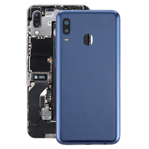 

For Galaxy A20e Battery Back Cover with Side Keys (Blue)