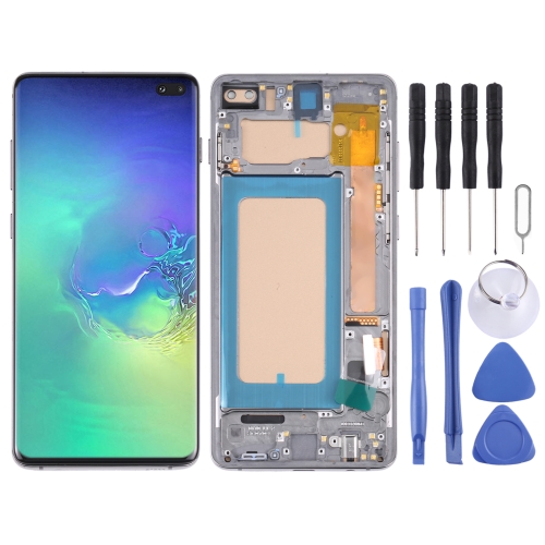 TFT LCD Screen For Samsung Galaxy S10+ SM-G975 Digitizer Full Assembly with Frame,Not Supporting Fingerprint Identification(Black) original amoled lcd screen for asus rog phone 3 zs661ks with digitizer full assembly black