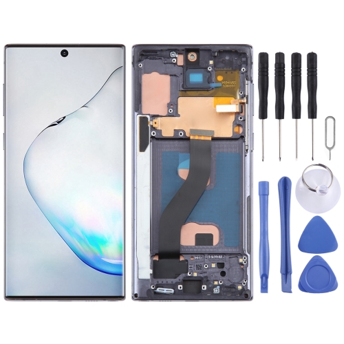 

TFT LCD Screen For Samsung Galaxy Note10 SM-N970 Digitizer Full Assembly with Frame,Not Supporting Fingerprint Identification (Black)