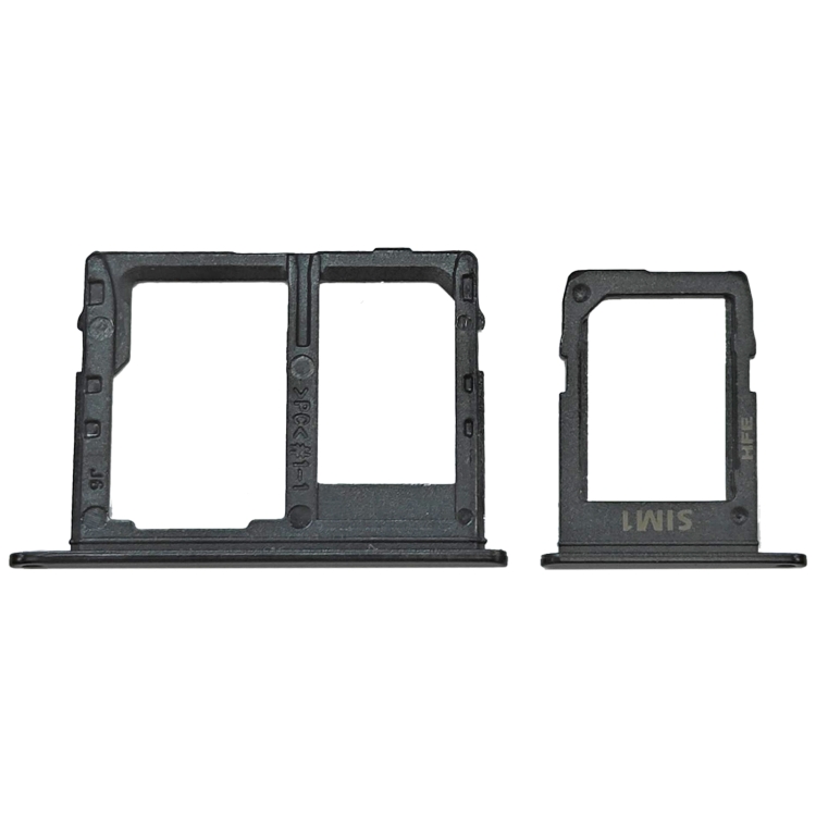Pour Samsung Galaxy J4 2018 SM-J400 Plateau pour carte SIM + SIM + Plateau pour carte Micro SD (Noir)