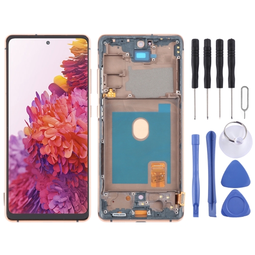 

For Samsung Galaxy S20 FE SM-G780F 6.43 inch OLED LCD Screen Digitizer Full Assembly with Frame (Gold)