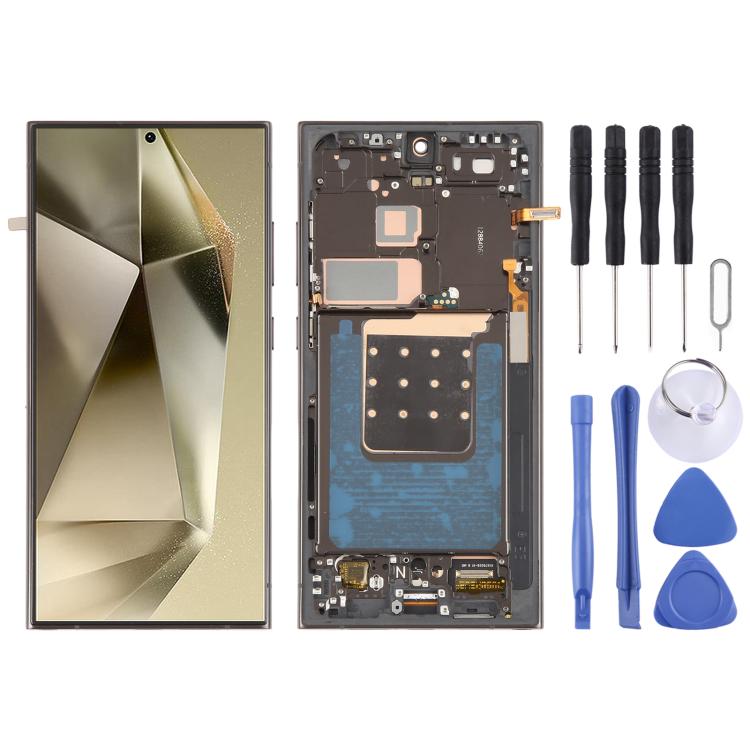 

For Samsung Galaxy S24 Ultra SM-S928B 6.78 inch OLED LCD Screen Digitizer Full Assembly with Frame (Black)