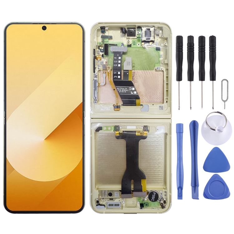 

For Samsung Galaxy Z Flip6 SM-F741B Original LCD Screen Digitizer Full Assembly with Frame (Yellow)