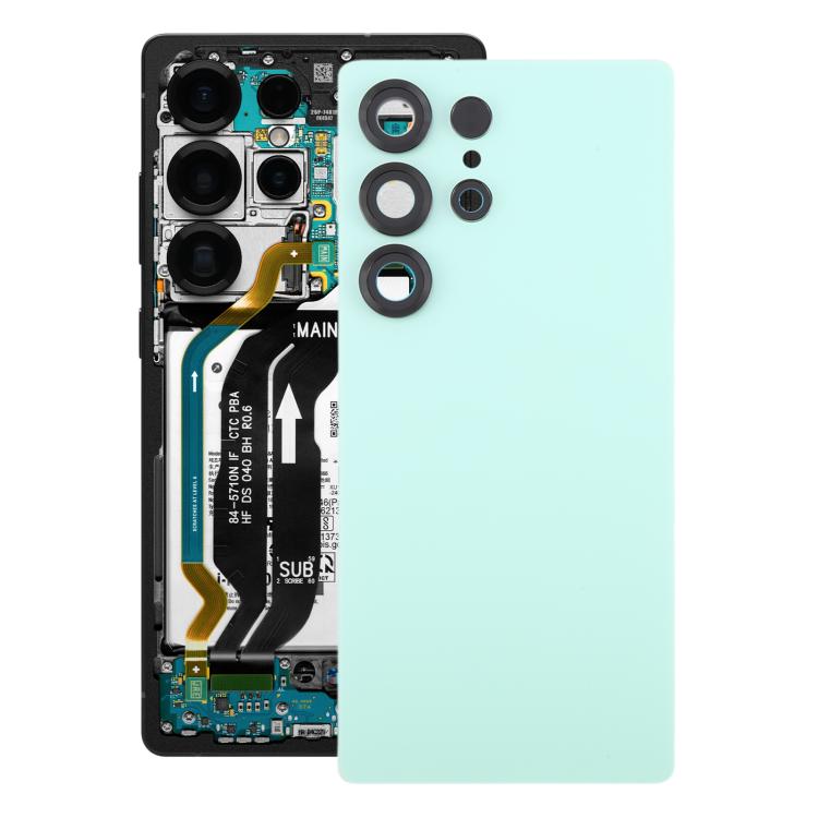 

For Samsung Galaxy S25 Ultra SM-S938 OEM Battery Back Cover with Camera Lens Cover(Green)